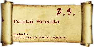 Pusztai Veronika névjegykártya